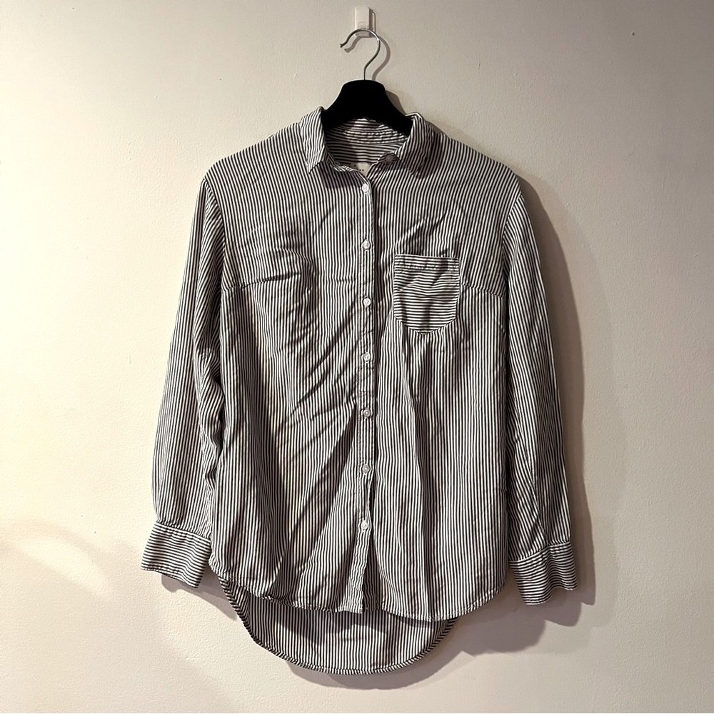 Cotton, Striped Button-Down